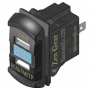 Вольтметр и 2 USB, Синий, Zen Gear